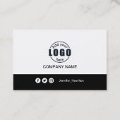 Zwart-wit voegt uw QR-code toe Visitekaartje (Achterkant)