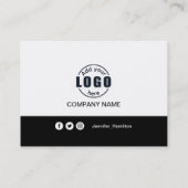 Zwart-wit voegt uw Visitekaartje QR-code toe (Achterkant)