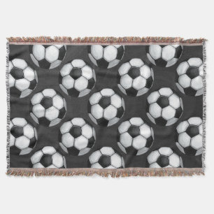 Zwart-wit Voetbal Deken