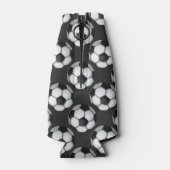 Zwart-wit Voetbal Flesjeskoeler (Achterkant)