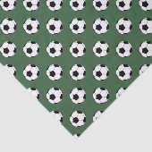 Zwart/Wit Voetbal Football Balls, Hunter Groen Tissuepapier (Detail)