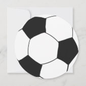 Zwart Wit Voetbal Football Sport Thema Verjaardag Kaart (Achterkant)