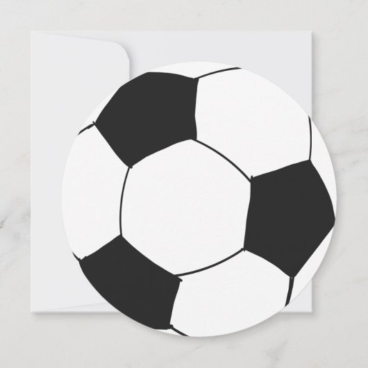 Zwart Wit Voetbal Football Sport Thema Verjaardag Kaart (Achterkant)