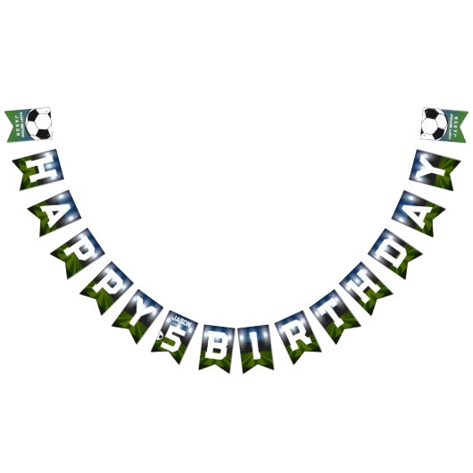 Zwart Wit Voetbal Football Sport Verjaardagsfeest Vlaggetjes (Alle)