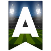 Zwart Wit Voetbal Football Sport Verjaardagsfeest Vlaggetjes (Derde vlag)