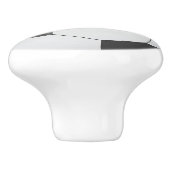 Zwart-wit Voetbal Gedrukte keramische knoppen (Zijkant)