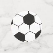 Zwart-wit Voetbal Geometric Patroon Confetti (Kleine voorkant)