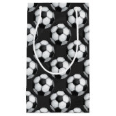 Zwart-wit Voetbal Klein Cadeauzakje (Voorkant)