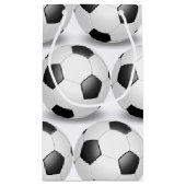 zwart-wit voetbal klein cadeauzakje (Achterkant)