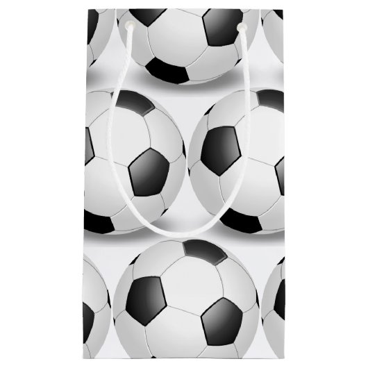 zwart-wit voetbal klein cadeauzakje (Voorkant)