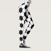 Zwart-wit Voetbal Leggings (Rechts)