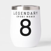 Zwart-wit Voetbal Logo Persoonlijk Ontwerp (Achterkant)