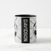 Zwart-Wit Voetbal Met Aangepaste Leeftijd Naam Ver Mok (Midden)