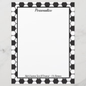 Zwart Wit Voetbal Pattern Personaliseren (Voorkant)