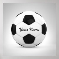 Zwart-wit Voetbal Persoonlijke Naam