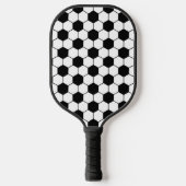 Zwart-wit Voetbal Pickleball Paddle (Voorkant)