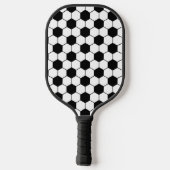 Zwart-wit Voetbal Pickleball Paddle (Achterkant)