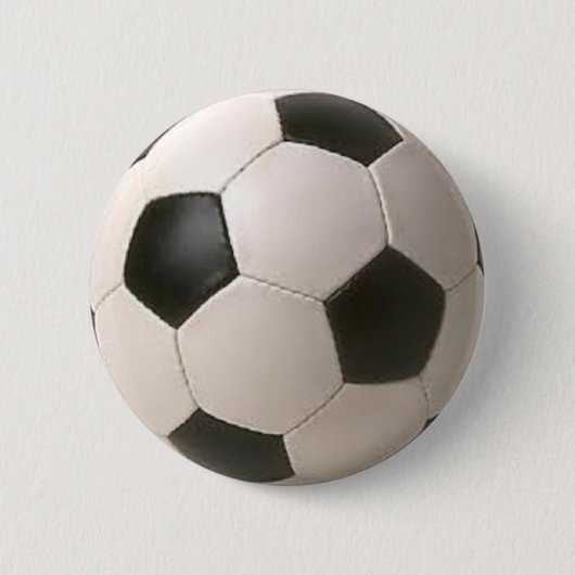 Zwart-wit Voetbal Ronde Button 5,7 Cm (Voorkant)