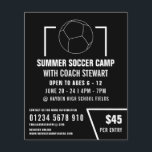 Zwart-wit Voetbal, Soccer Camp Adverteren Flyer<br><div class="desc">Zwart-wit Voetbal,  voetbalkamp Adverteren broers door de Visitekaartje winkel.</div>