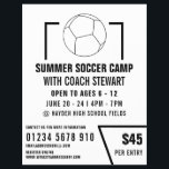 Zwart-wit Voetbal, Soccer Camp Adverteren Flyer<br><div class="desc">Zwart-wit Voetbal,  voetbalkamp Adverteren broers door de Visitekaartje winkel.</div>
