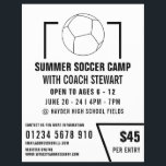 Zwart-wit Voetbal, Soccer Camp Adverteren Flyer<br><div class="desc">Zwart-wit Voetbal,  voetbalkamp Adverteren broers door de Visitekaartje winkel.</div>