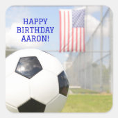 Zwart-wit voetbal sport Plein Sticker (Voorkant)