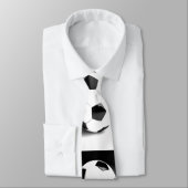 Zwart wit Voetbal Stropdas (Gebonden)