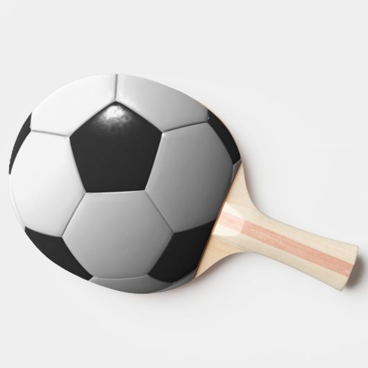 Zwart-wit Voetbal, Tafeltennisbatje (Zijkant)