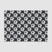 Zwart-wit Voetbal Tissuepapier (Voorkant)