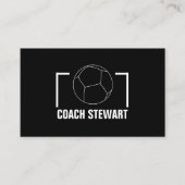 Zwart-wit Voetbal, voetganger/coach/Ref Visitekaartje (Voorkant)