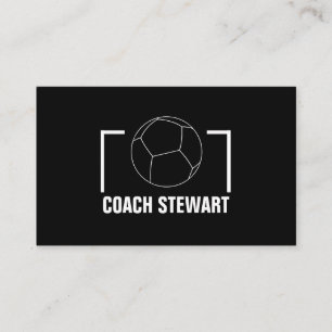 Zwart-wit Voetbal, voetganger/coach/Ref Visitekaartje