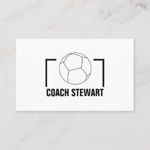 Zwart-wit Voetbal, voetganger/coach/Ref Visitekaartje