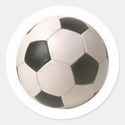 Zwart-wit Voetballen Stickers (Voorkant)