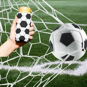 Zwart-wit voetgangerpatroon seltzer blikjeskoeler