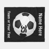 Zwart-wit, voetpaden gepersonaliseerd fleece deken (Voorkant (Horizontaal))