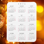 Zwart Wit Volledig Jaar 2025 Kalender Koelkast Keu Magneet<br><div class="desc">Aangepast,  mooi elegant script,  eenvoudig zwart-wit,  2025 kalender,  hoge kwaliteit,  water- en vlekbestendig,  flexibele magneet,  voor elk magnetisch oppervlak thuis of op de kantoor. Maakt een geweldig cadeau op maat voor vrienden en familie,  voor feestdagen,  kerst,  nieuwjaar.</div>