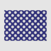 Zwart/wit volleybal ballen, Navy blauw Tissuepapier (Voorkant)