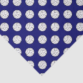 Zwart/wit volleybal ballen, Navy blauw Tissuepapier (Detail)