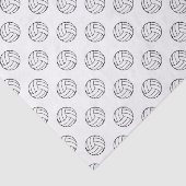 Zwart/wit volleybal ballen, wit tissuepapier (Detail)