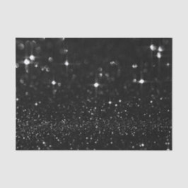 Zwart Wit Vonk Glitter Wit Delicate Favor Tissuepapier