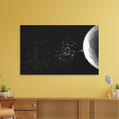 Zwart-wit voorbeeld van bemesting canvas afdruk (Insitu (Woonkamer))