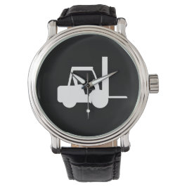 zwart-wit vorkheftruck horloge