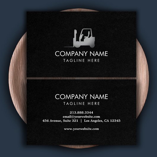 zwart wit Vorkheftruck, Logistiek - Professioneel Visitekaartje