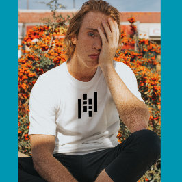 Zwart-wit vormen Aanpasbaar Festival Shirt