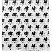 Zwart-wit: vormen douchegordijn (Voorkant)