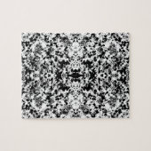 Zwart-wit vormen patroon legpuzzel (Horizontaal)
