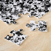 Zwart-wit vormen patroon legpuzzel (Zijkant)