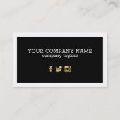 Zwart-wit vormen visitekaartje (Achterkant)