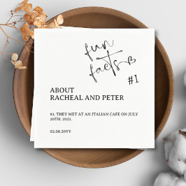 Zwart wit vormig handschrift servet