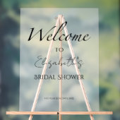 Zwart-wit Vrijgezellenfeest Acryl Welkomstbord Acryl Bord (Neutraal)